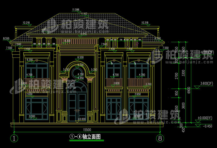 正立面图